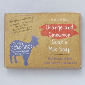 ORANGE & CINNAMON GOATS MIL K SOAP